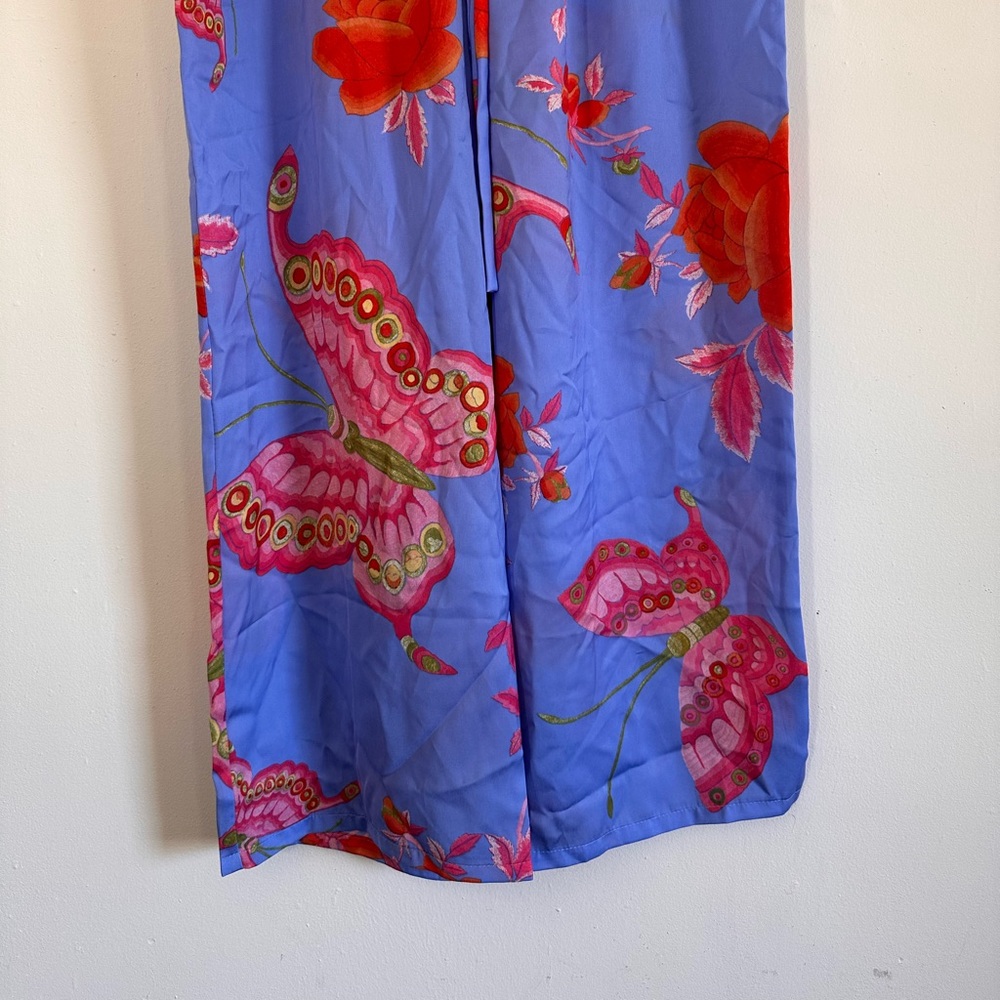 Natori Butterfly Garden Pajama Pants Periwinkle Size M NWT - Picture 4 of 12
